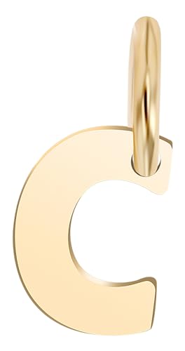 Akzent Golden Initials Unisex-Kettenanhänger Buchstabe 375er 9 Karat Gold 5510073 (C) von Akzent