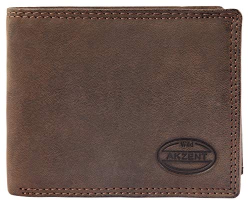 Akzent Herren-Geldbörse aus Echtleder Hunter Optik Format 12x9,5cm 3000119 von Akzent