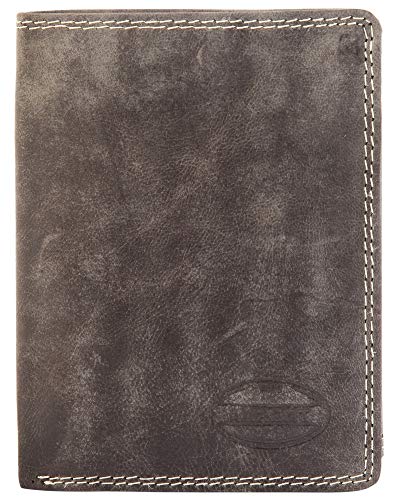 Akzent Herren - Geldbörse aus Echtleder Portemonnaie Format 12 x 9 cm 3000071 von Akzent