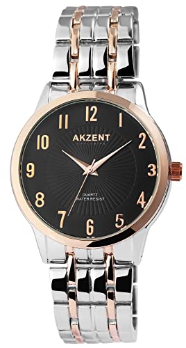 Akzent Herren - Uhr Analog Quarz Metall Armbanduhr 2800071 von Akzent
