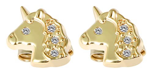 Akzent Kalia Kinder-Ohrringe 333er 8 Karat Einhorn Gold 5500130 von Akzent