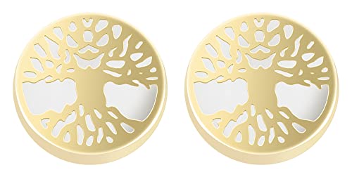 Akzent Marri Damen-Ohrringe 333er 8 Karat Gold Lebensbaum Perlmutt 5500140 von Akzent