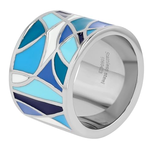 Akzent Ring für Damen aus Edelstahl, Gr. 56, poliert, Verlobung oder Hochzeit, Geschenk für Damen inklusive Geschenkbox Akzent Ring für Damen aus Edelstahl, Gr. 56, poliert, Verlobung oder Hochzeit, Geschenk für Damen inklusive Geschenkbox von Akzent