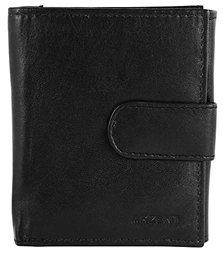 Akzent Unisex-Geldbörse Echt Leder Hohformat 11 x 9 cm 3000311 (schwarz) von Akzent