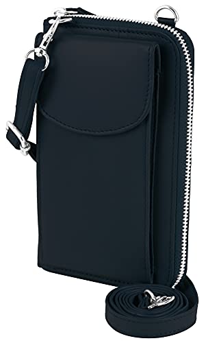 Akzent Unisex - Handy Umhängetasche aus Leder mit Geldbörse 19x11x5,4 cm 3900024 von Akzent