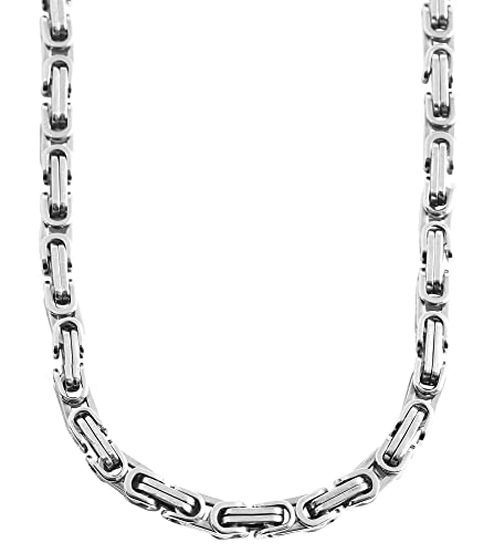 Akzent Vissam Herren-Kette Königskette Halskette Halsschmuck Edelstahl silberfarbig 5000139 (50) von Akzent