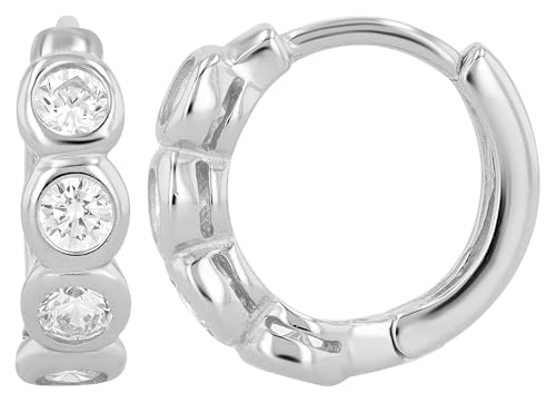 Creole, 925/- Echt silber, rhodiniert, modern, Geschenk, feminin Creole, 925/- Echt silber, rhodiniert, modern, Geschenk, feminin von Akzent
