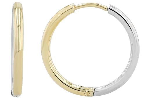 AKZENT® Wasserfeste Edelstahl & Titan Ohrringe Creolen für Damen, 100% Wasserfest & Hautverträglich (Creole - Bicolor) AKZENT® Wasserfeste Edelstahl & Titan Ohrringe Creolen für Damen, 100% Wasserfest & Hautverträglich (Creole - Bicolor) von Akzent
