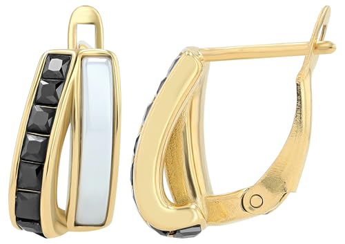 AKZENT® Wasserfeste Edelstahl Ohrringe Ohrstecker für Damen in Gold, 100% Wasserfest & Hautverträglich von Akzent