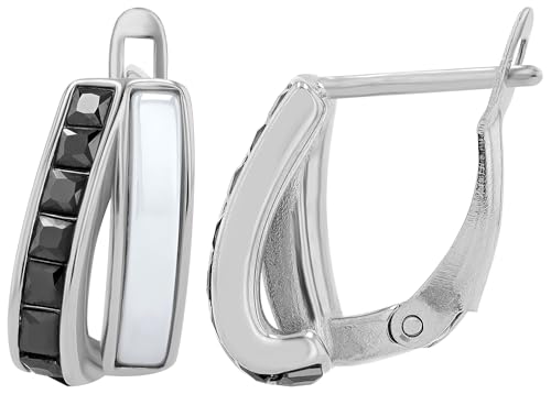 AKZENT® Wasserfeste Edelstahl Ohrringe Ohrstecker für Damen in Silber, 100% Wasserfest & Hautverträglich von Akzent