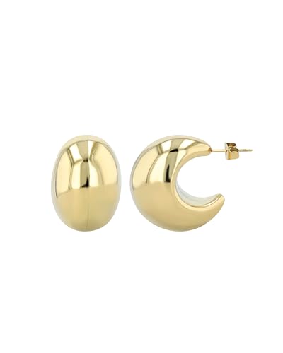 AKZENT® Wasserfeste Edelstahl Ohrringe Ohrstecker für Damen in Gold, 100% Wasserfest & Hautverträglich von Akzent