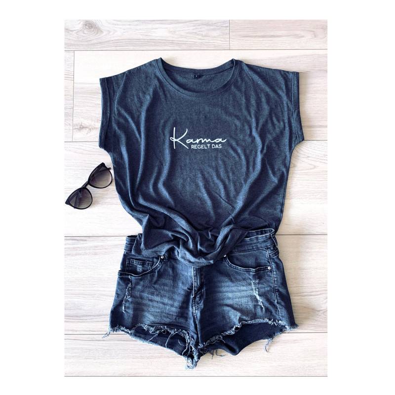 Karma Regelt Das Shirt | Statement Damen - Bio Baumwolle Geschenk Frau von AkzenteSetzen