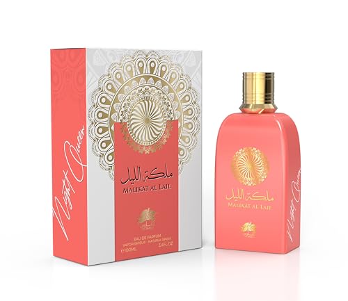 Al Fares Perfumes Malikat Al Lail Eau de Parfum für Uni – 100 ml langanhaltender, betörender Duft mit blumigen & holzigen Noten, ideal für den täglichen Gebrauch und besondere Anlässe von Al Fares
