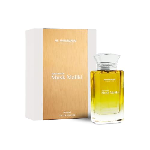 Al Haramain Musk Maliki 100 ml | Eau de Parfum für Damen | Spray, Unisex-Duft | Luxuriöses arabisches Parfüm von Al Haramain