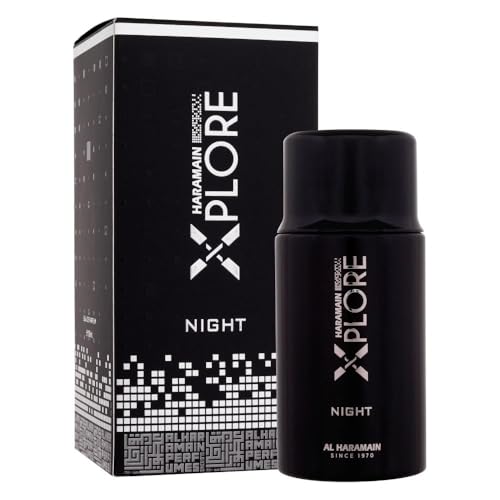 Haramain Xplore Night Eau de Parfum Spray, Arabisches Uni-Parfüm, Sandelholzduft, 100 ml von Al Haramain