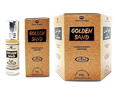 Al Rehab Golden Sand 12 x 6 ml Rolle 1 100% Halal Attar Parfüm von Al Rehab