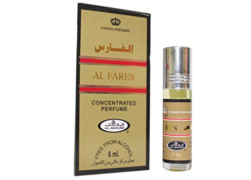 Almizcle Al Fares Al Rehab 6 ml, authentischer Duft, ohne Alkohol, Rollen, hochwertig, geeignet für Herren, Damen, 100 % neu und original von Al Rehab