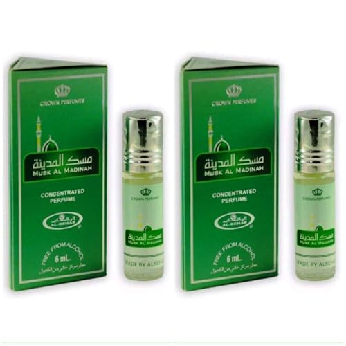 Moschus Al Madinah Al Rehab Parfüm-Roller, alkoholfrei, 6 ml von Al-Rehab