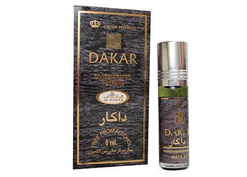 Moschus Parfüm Al Rehab Dakar 6ml 100% Öl + 1 Bakhoor Al Zahra von Al Rehab