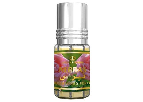 Nebras Al Rehab Parfum 3ml Oil (alkoholfrei, amber, orientalisch, arabisch, oud, misk, moschus, natural perfume, adlerholz, ätherisch, attar scent) von Al-Rehab