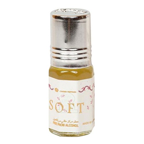 Prime Echt Attar Öl Parfüm Duft Roll-On Alkohol Frei Halal 3ML Top Qualität - Sanft, 3 ML von Al Rehab