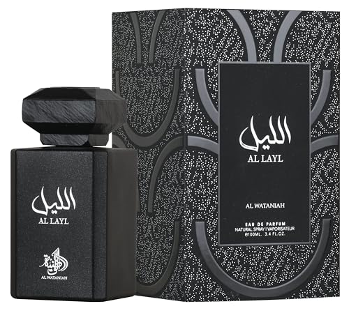 AL WATANIAH Al Layl - Luxusduft Unisex, Eau de Parfum 100ml: eine vitalisierende und raffinierte Duftnote für Männer und Frauen. von Al Wataniah