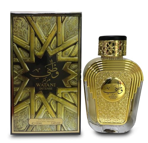 AL WATANIAH Watani Intense Gold - Luxuriöses Unisex-Parfüm, Eau de Parfum 100ml, Intensiver und Raffinierter Duft von Al Wataniah