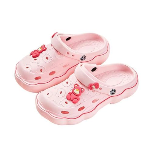 AlHECE Hausschuhe damen Sandalen Karikatur Frauen Plattform Strand Hausschuhe Höhle Loch Weibliche Garten Schuhe Für Studenten Mädchen-Pink-36-37 von AlHECE