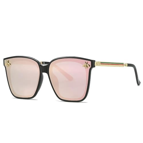 AlHECE Sonnenbrille Frauen Rahmen Quadratische Sonnenbrillen Männer Im Freien Brillen Uv400 Oculos De Sol-Rosa von AlHECE