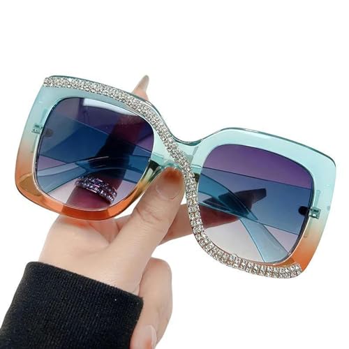 AlHECE Sonnenbrille Frauen Sonnenbrille Großer Rahmen Uv400 Sonnenbrille Pc -Rahmen Outdoor -Dekorationsbrillen Frauen-E von AlHECE