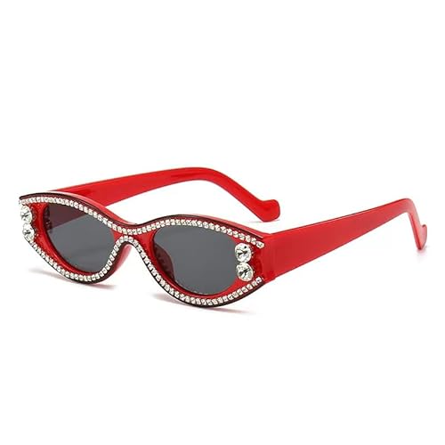 AlHECE Sonnenbrille Große Rahmen Sonnenbrille Uv -Schutz Kristall Sonnenbrille Damen -Diamantgläser Outdoor Sport Sonnenbrille-A von AlHECE