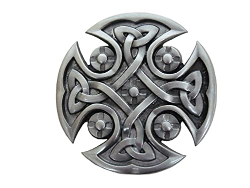 Alaani Keltischer Knoten Kreuz Celtic Knot Cross Gürtelschnalle Buckle Mod.3 von Alaani