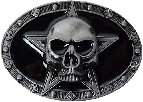 Alaani Skull Totenkopf Stern Gürtelschnalle Buckle von Alaani