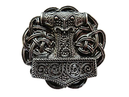 Alaani Thorshammer Mjölnir Viking Wikinger Gürtelschnalle Buckle Mod. 3 von Alaani