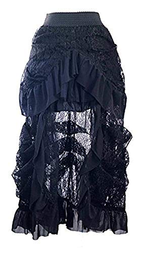 Steampunk Gothic Rock Spitze schwarz (1 (S-L), schwarz) von Alaani