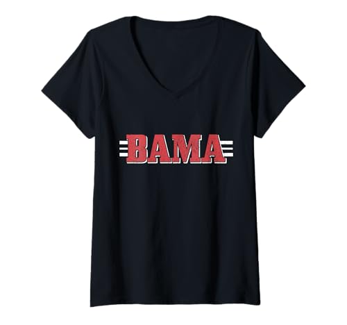 Damen Bama Alabama Pride Geschenk T-Shirt mit V-Ausschnitt Damen Bama Alabama Pride Geschenk T-Shirt mit V-Ausschnitt von Alabama Pride Gifts & Apparel Co.