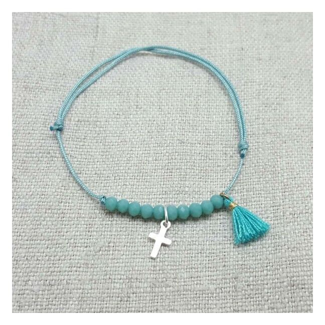 Religiöses Armband Dizainier Mit Perlen Und Kreuz Auf Spitze Religiöses Armband Dizainier Mit Perlen Und Kreuz Auf Spitze von AlabridesLezards