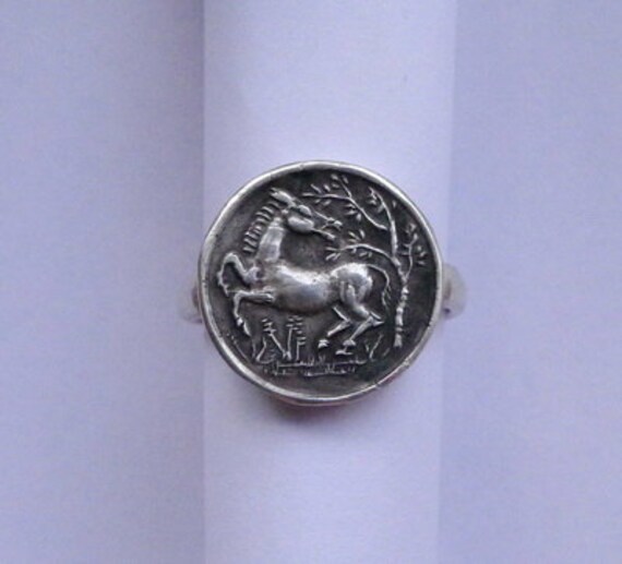 Wildes Pferd Mustang Etc Sterling Silber Hand Gehämmert Ring Wildes Pferd Mustang Etc Sterling Silber Hand Gehämmert Ring von AladdinsGarden