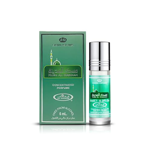 Al-Rehab Musk Al Madinah Parfüm Roll On 6ml Parfümöl Duftöl von Alaffan