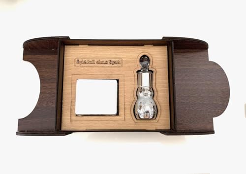 Misk Al Tahara weißer Moschus Parfümöl 12ml mit seife ca.75 g mit Mosaikholzkiste in Geschenkbox مسك الطهارة ابيض von Alaffan