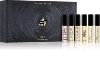 als Geschenk Inhalt des Sets : Discovery Set Vol. 1 Eau de Parfum 4 ml x 6 His Confession/Angham 4ml her confession/Teriaq/Ajayeb Dubai/Al Nashama von Alaffan