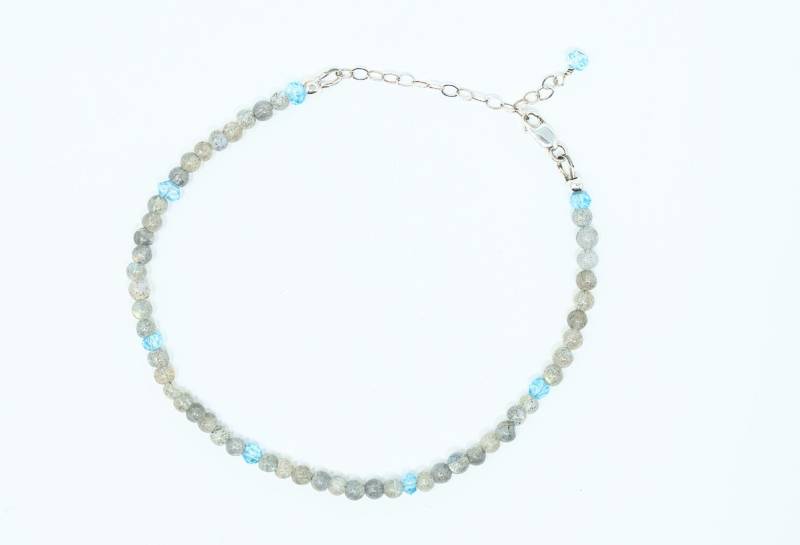 Labradorit Und Topas Armband | Zartes Edelstein Perlen von Alaiha