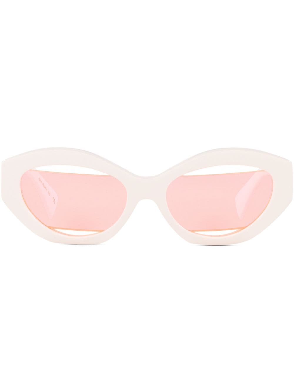 Alain Mikli Alain Mikli x Jeremy Scott Cat-Eye-Sonnenbrille - Weiß von Alain Mikli