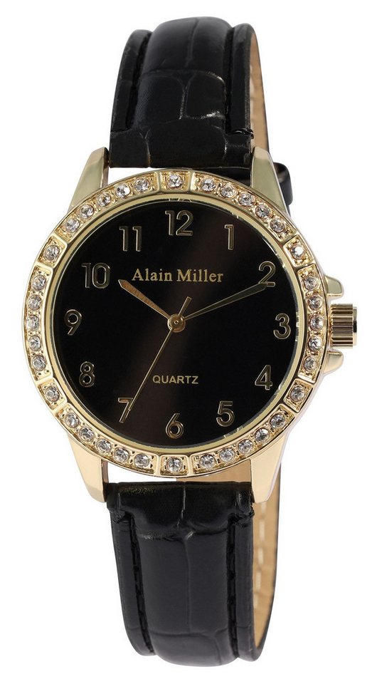 Alain Miller Quarzuhr 1900311 Alain Miller Damenuhr mit Lederimitationsband, 22,2 cm von Alain Miller