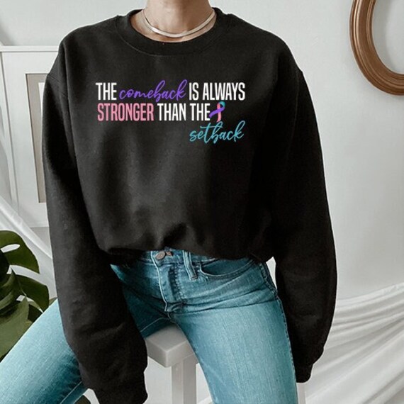 Thyreoid Krebs Sweatshirt Unisex Heavy Blend Crewneck. Das Comeback Ist Immer Stärker Als Rückschlag, Schilddrüsenkrebs Überlebender Band Geschenk Thyreoid Krebs Sweatshirt Unisex Heavy Blend Crewneck. Das Comeback Ist Immer Stärker Als Rückschlag, Schilddrüsenkrebs Überlebender Band Geschenk von AlaineAndEvette