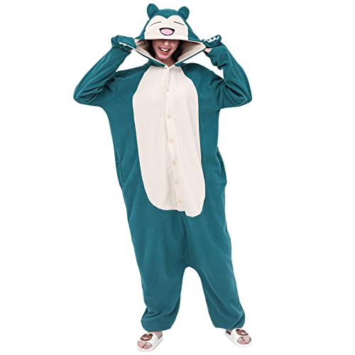 Alaiyaky Ganzkörper TierKostüm für Damen, Plüsch Overall Jumpsuit Pyjama Schlafanzug Onesie Kostüm, Stitch Pyjama für Halloween Weihnachten (LTSY-1, M) von Alaiyaky