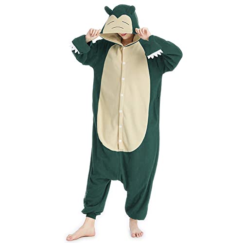 Alaiyaky Tierkostüm Schlafanzug Unisex, Onesie Jumpsuit Erwachsene Pyjama, Plüsch Nachtwäsche für Damen Herren (DWSY-1, S) von Alaiyaky