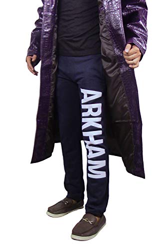 Alamodetrend Arkham Joker Cosplay-Kostüm, marineblaue Baumwollhose, Blau, XXL von Alamodetrend