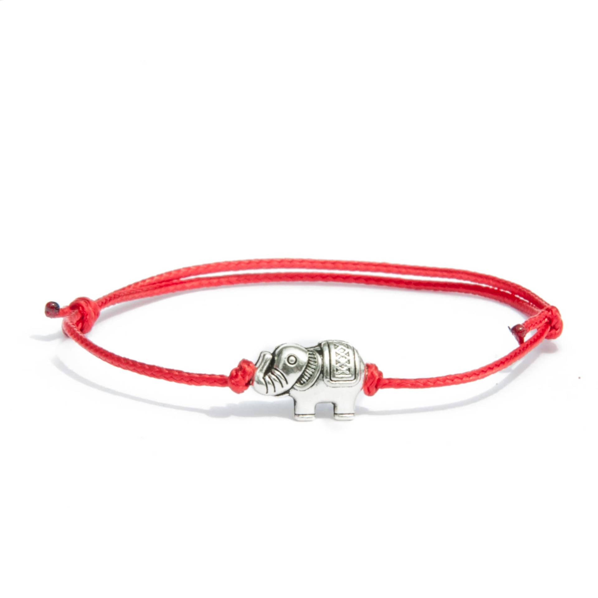 Elefant Armband Schutz Glücksamulett - Jeden Tag Seil Schnur Elefant Armband Schutz Glücksamulett - Jeden Tag Seil Schnur von AlamussBracelets
