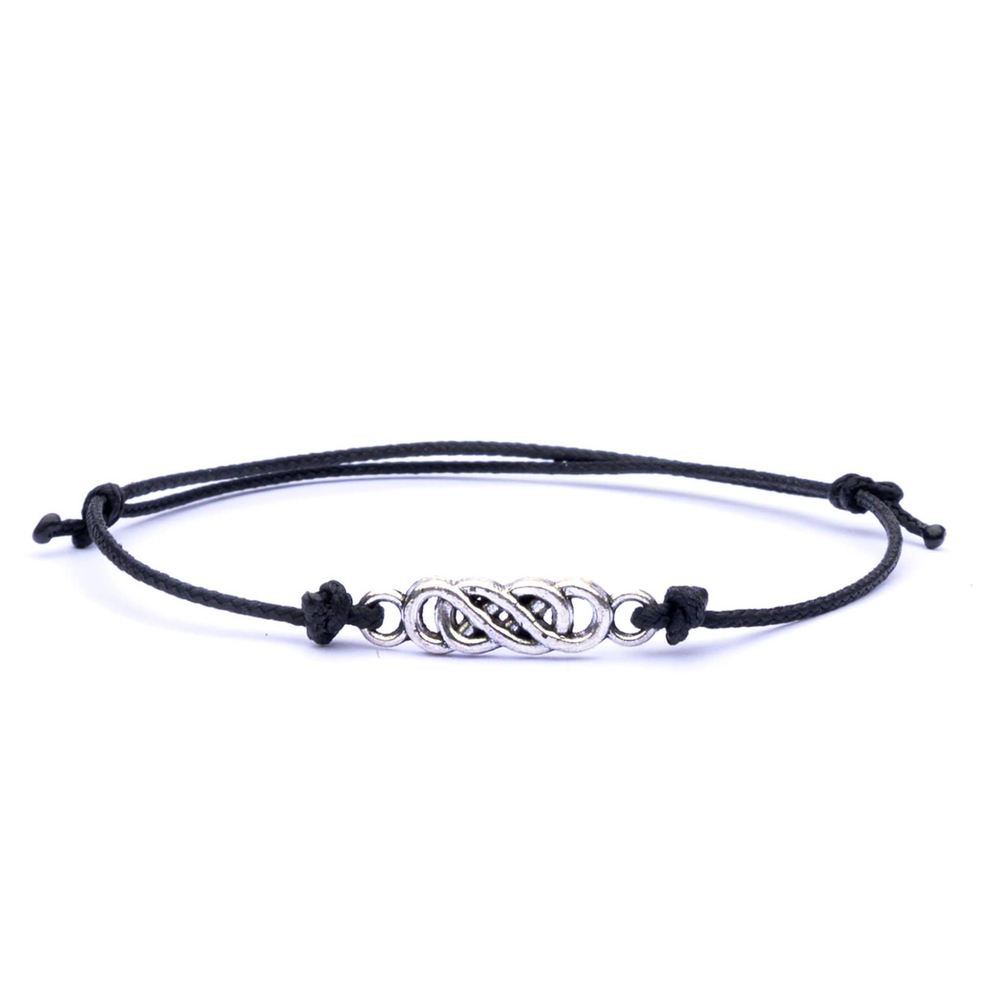 Handgemachtes Infinity Armband Glücksbringer, Verstellbare Schnur Handgemachtes Infinity Armband Glücksbringer, Verstellbare Schnur von AlamussBracelets